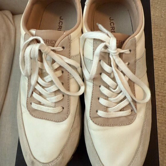 J Crew Sneakers Colorblock Clay/Ivory Size 9 - Picture 2 of 5